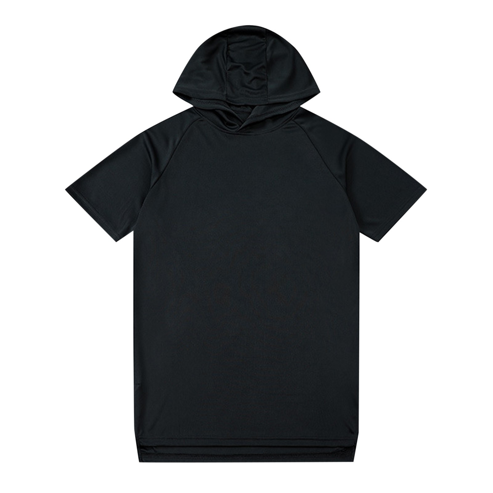 thumbnail image 4 of Sudadera con capucha de baloncesto de manga corta para hombre: diseño dividido, transpirable, secado rápido, chaqueta de calentamiento y tiro de moda para estudiantes universitarios, 4 of 4